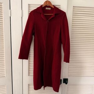 Isabella Bird Red Wool Coat (Made in Italy)